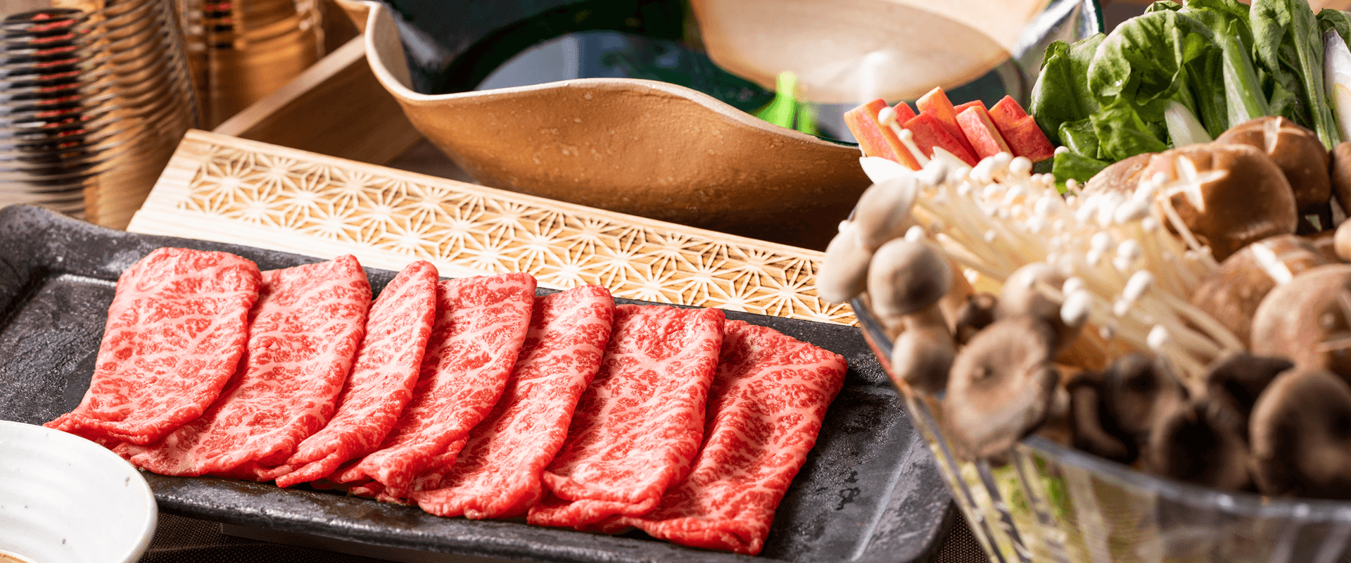 能登牛のしゃぶしゃぶ